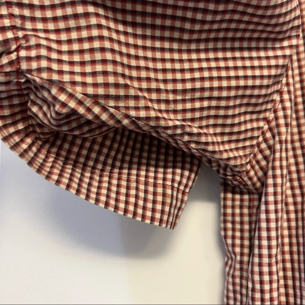 Levi’s Red Tab Red & White Checkered Short Sleeve Button Down Shirt